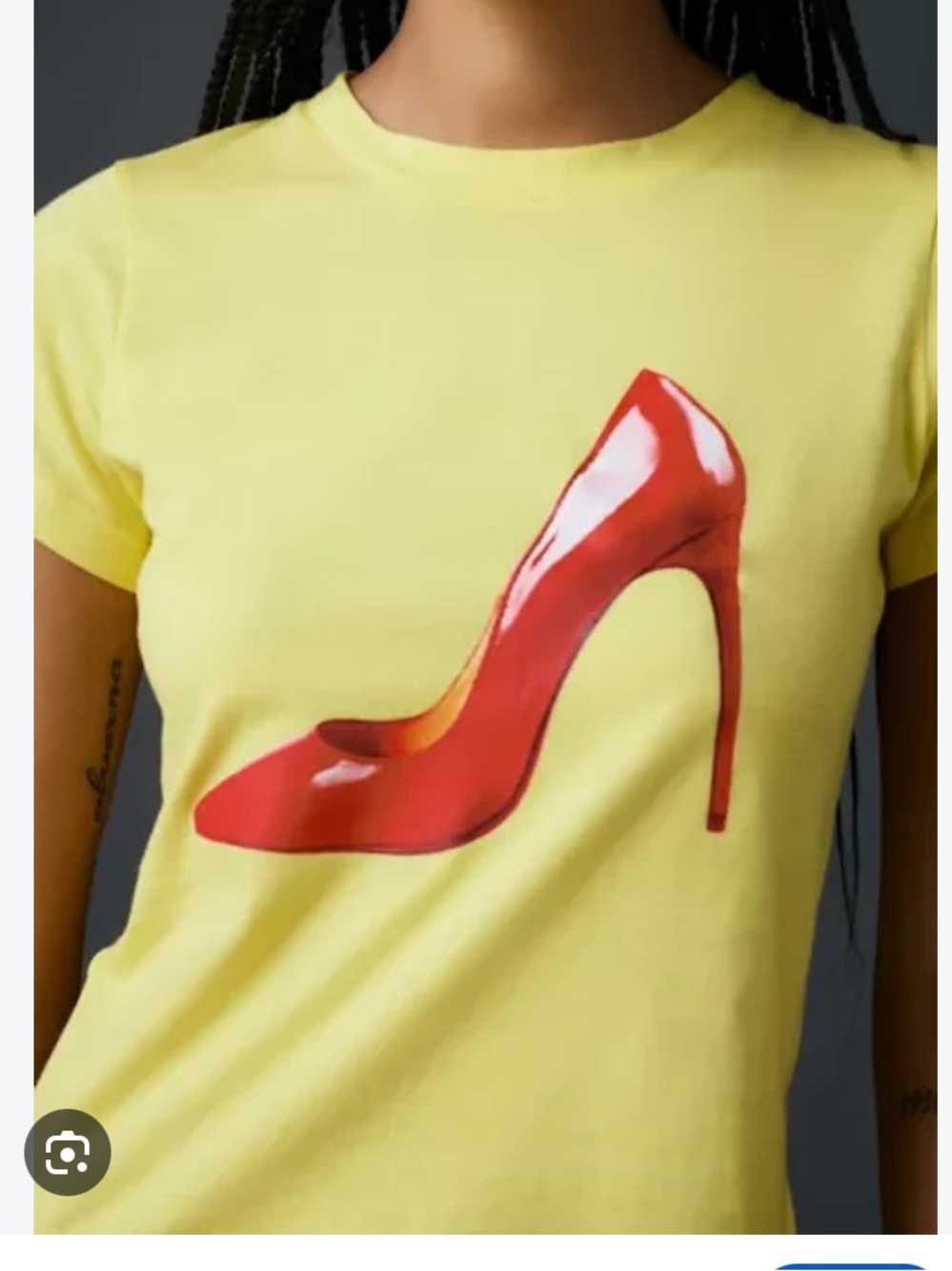 ISO (not for sale!): Tyler McGillivary Yellow Stiletto Baby Tee
